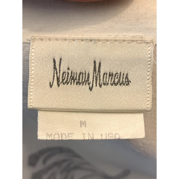 Neiman Marcus vintage black/white kimono robe, oriental, graphic, medium - Picture 7 of 8